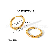 Кованые серьги-кольца из нержавеющей стали KB6800-3