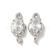 Латунные прозрачные подвески из кубического циркония KK-R210-15P