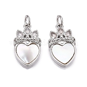 Латунные микропаве прозрачные подвески с фианитом KK-N254-211P