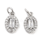 Латунные микро проложить кубического циркония подвески KK-C051-04P-04