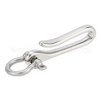 10 Pcs 304 Stainless Steel Shackles Clasps for Bracelets Makings  24x23.5x6mm