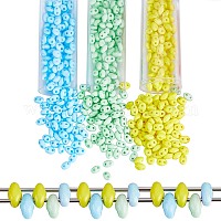 720~760 шт. 4-х цветные бусины с 2 отверстиями&nbsp;SEED-CN0001-19A