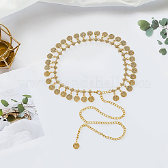 1 Stück ethnisch inspirierte Taillenkette mit Quaste aus Legierung und Eisen für Damen&nbsp;AJEW-GF0014-23