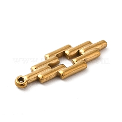 イオンプレーティング(IP) 304 ステンレスペンダント  クロス  ゴールドカラー  28x9x2mm  穴：1.4mm&nbsp;STAS-K252-01G