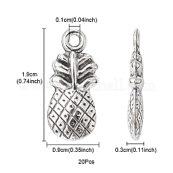 Ананас тибетский стиль сплава подвески TIBEP-YW0001-38AS