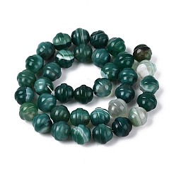 Окрашенные естественный агат бисер пряди&nbsp;G-T144-27B