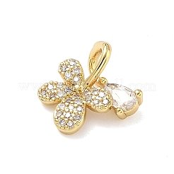 Colgante micropavé cubic zirconia de latón&nbsp;KK-C254-11A-G