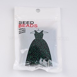Темно-зеленый круглый прозрачный стеклянный бисер 11/0 сорт А X-SEED-Q007-F53