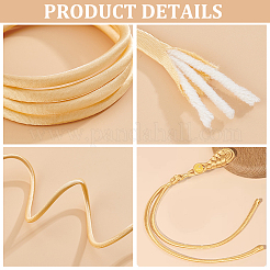 Круглая атласная лента длиной 10 м с хлопковым шнуром внутри. OCOR-BC0007-35B