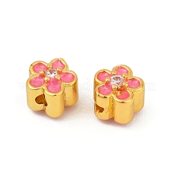 Латунные прозрачные бусины из кубического циркония KK-Q081-09A-MG