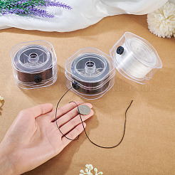 3 caja de 3 colores de hilo elástico plano de cristal&nbsp;EW-TA0001-12C