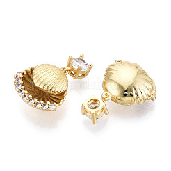 Латунные микро проложить кубического циркония подвески&nbsp;KK-N265-19G