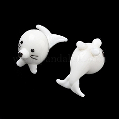 Лэмпворк-декорации в виде морских львов ручной работы&nbsp;LAMP-F043-07