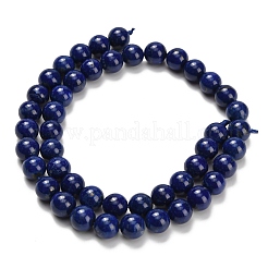 Нитки бусины из натурального ляписа-лазури&nbsp;G-L642-B05-8mm
