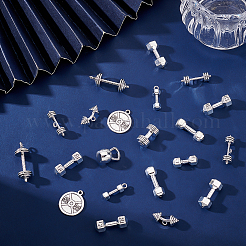 32 шт. 8 стиля тибетского стиля сплав подвески и комплекты бусин TIBE-ME0001-01