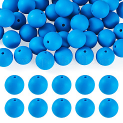 50pcs perles de silicone écologiques de qualité alimentaire&nbsp;SIL-TADJ0001-03I