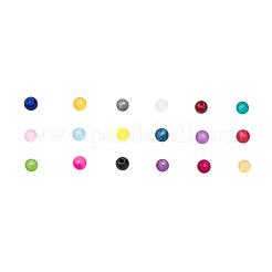 Perle di vetro trasparente 18 colori&nbsp;FGLA-JP0001-02-4mm