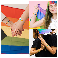 6шт. браслеты из стеклянных бусин&nbsp;BJEW-TAC0038