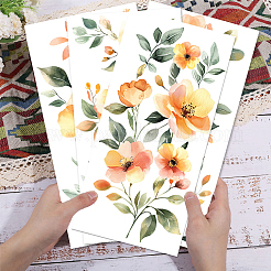 4 шт. 4 стиля водонепроницаемые декоративные наклейки из ПВХ с изображением цветов и ангелов DIY-WH0657-049