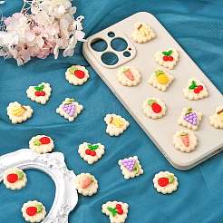 60 шт. 6 стильных непрозрачных кабошона из смолы с декодированием CRES-CJ0001-50