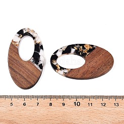 Подвески из прозрачной смолы и ореха RESI-T057-02A