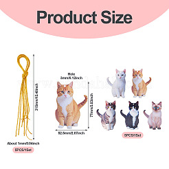 1 пакет больших подвесок из непрозрачного акрила с принтом&nbsp;OACR-TA0003-98