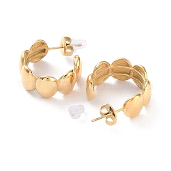 Овальные серьги-гвоздики из нержавеющей стали 304 EJEW-H115-25G