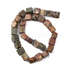 Нити бусин из натурального камня пикассо/полихромной яшмы&nbsp;G-D098-D02