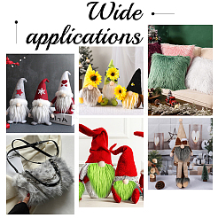 Ткань из квадратов из искусственного меха BJEW-WH0515-11C