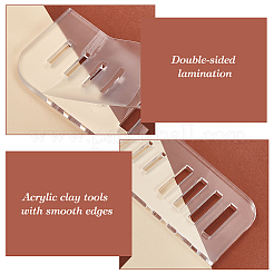 Инструмент из прозрачной акриловой глины TACR-WH0001-82