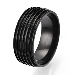 201 закрепка для кольца из нержавеющей стали с канавками&nbsp;STAS-WH0047-07EB