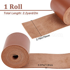 Puイミテーションレザーコード  衣類用  フラット  ペルー  70x1.8mm  約2.19ヤード（2m）/ロール&nbsp;LC-WH0006-06D-06