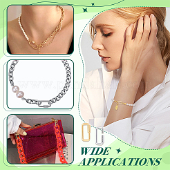 2 шт. 2 цвета 925 подвески-карабин с винтовым замком из стерлингового серебра STER-NB0001-21