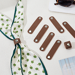 Зажимы для шарфа из искусственной кожи&nbsp;FIND-WH0199-340