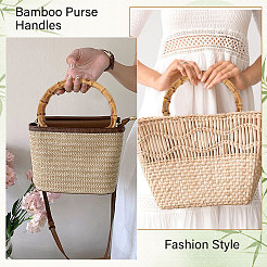 D-образные ручки для сумок из бамбуковой палочки PURS-WH0816-004