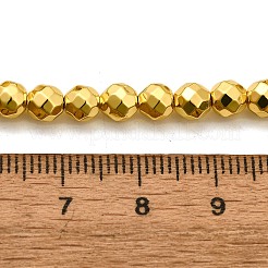 Гальванические нити из синтетических немагнитных гематитовых бусин G-L613-C01-02