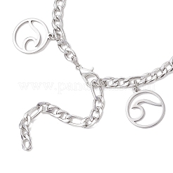 Браслеты с подвесками из нержавеющей стали Ocean 304&nbsp;BJEW-JB12550