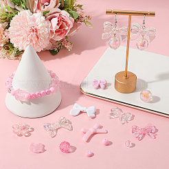 100шт 10 стиля непрозрачные и прозрачные акриловые бусины MACR-SC0002-22