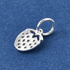 925 полая подвеска в виде клубники из стерлингового серебра STER-D306-02S