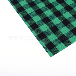 熱伝達ビニールシート  クリスマスバッファローチェック柄  生地のTシャツのDIYアイアン用  グリーン  30x30x0.04cm&nbsp;DIY-WH0167-73C