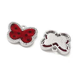 Pendentifs avec zircon cubiques à micro-pavés en laiton&nbsp;KK-C158-03D-P
