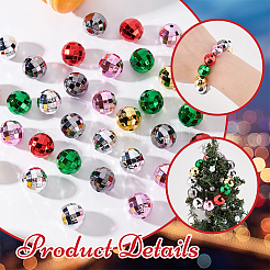 60шт 6 цвета непрозрачные акриловые бусины&nbsp;PACR-GA0001-01B