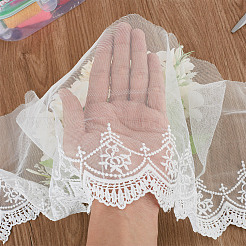 5 ярд молочного волокна марля вышивка кружево лента отделка ткань DIY-DR0001-57