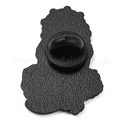 Брошь-булавка в виде цветка розы Сан Иуда из цинкового сплава с эмалью JEWB-S033-03B-05