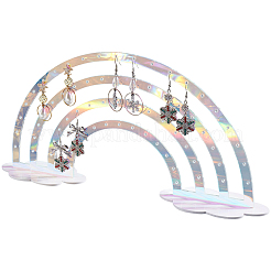 Акриловая подставка для сережек в виде радужных облаков EDIS-WH20012-001