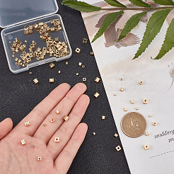 150шт 3 стиля латунные распорные бусины&nbsp;KK-FH0003-57