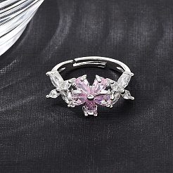 Manschettenringe aus Messing mit Zirkonia-Pavé&nbsp;CU-CBA5C10-06P