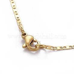 Цепочки Mariner Link из нержавеющей стали 304 NJEW-F261-11G