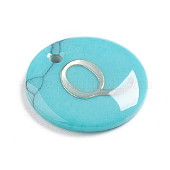 Breloques en turquoise synthétique&nbsp;G-L561-001Q