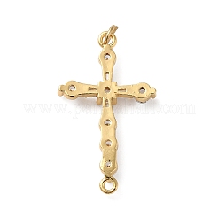 Подвески из латуни с покрытием из латуни и кубическим цирконием KK-O142-14G